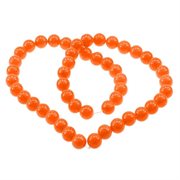 Imiteret Jade. 10 mm. Spraymalet. Orange